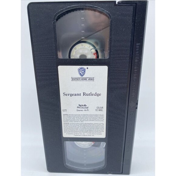 Sergeant Rutledge VHS 1993 Rental Case John Ford Jeffrey Hunter Western Crime - Picture 6 of 10